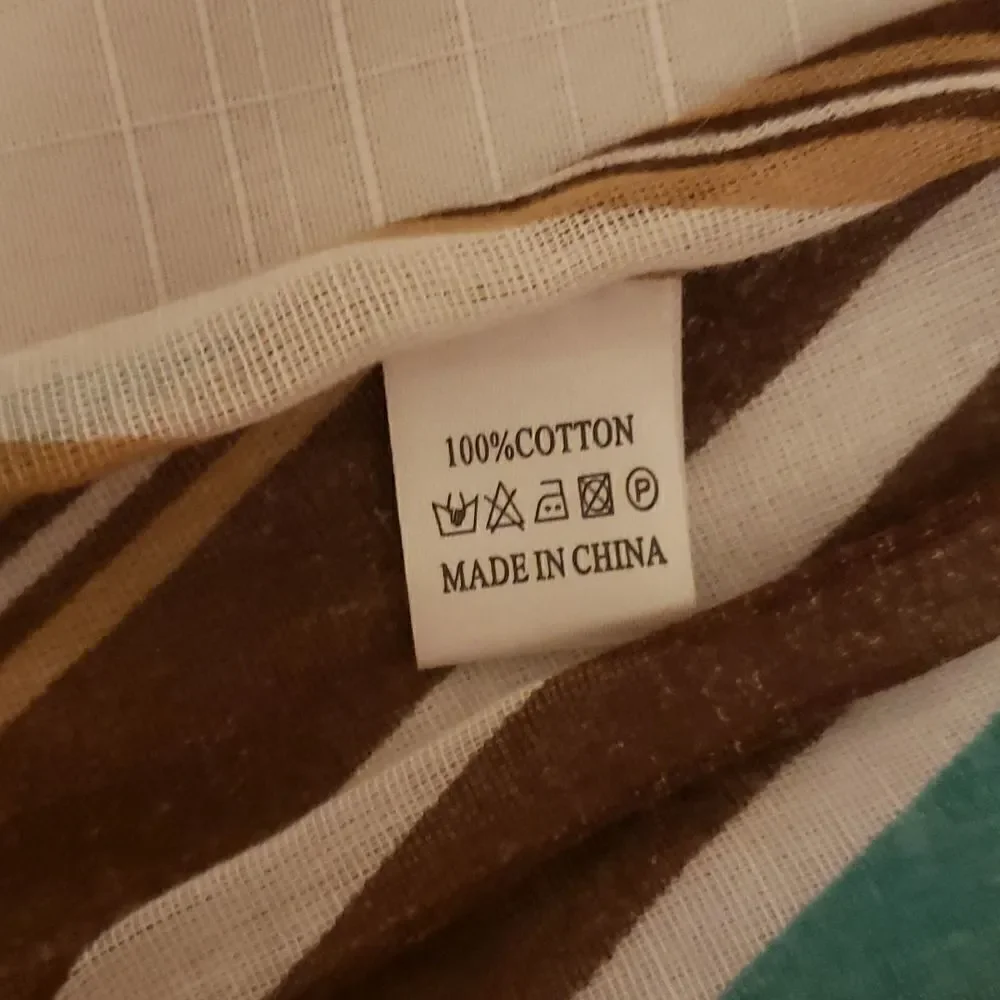 ❤ 3/$20. Brown Teal and white scarf. Lightweight.